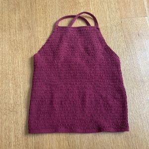Hollister size x-small cross back maroon tank